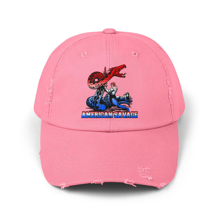 SERPENT SLAYER RED WHITE BLUE FADE/AMERICAN SAVAGE CAP
