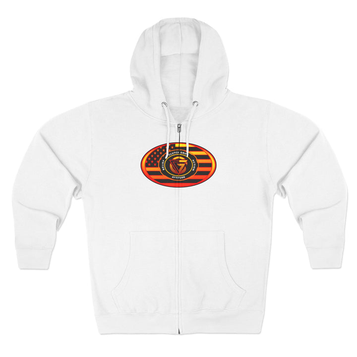 CG TIGER VS TIGER ORANGE RED FADE /CLUTCHGRIPS ZIP UP