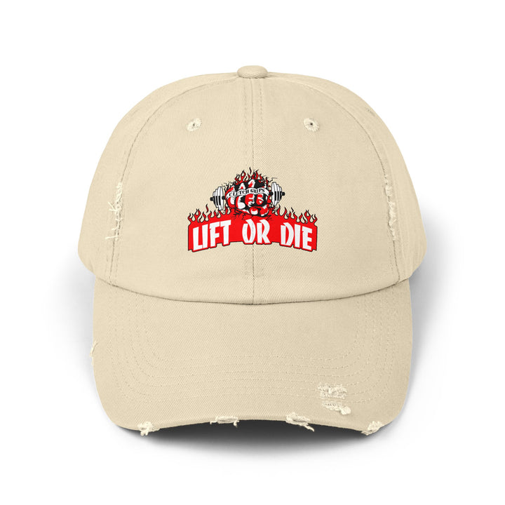 CG FIRE & FIST RED WHITE BLACK/LIFT OR DIE CAP