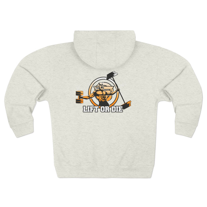 SPARTAN LIFT WHITE ORANGE FADE /LIFT OR DIE ZIP UP