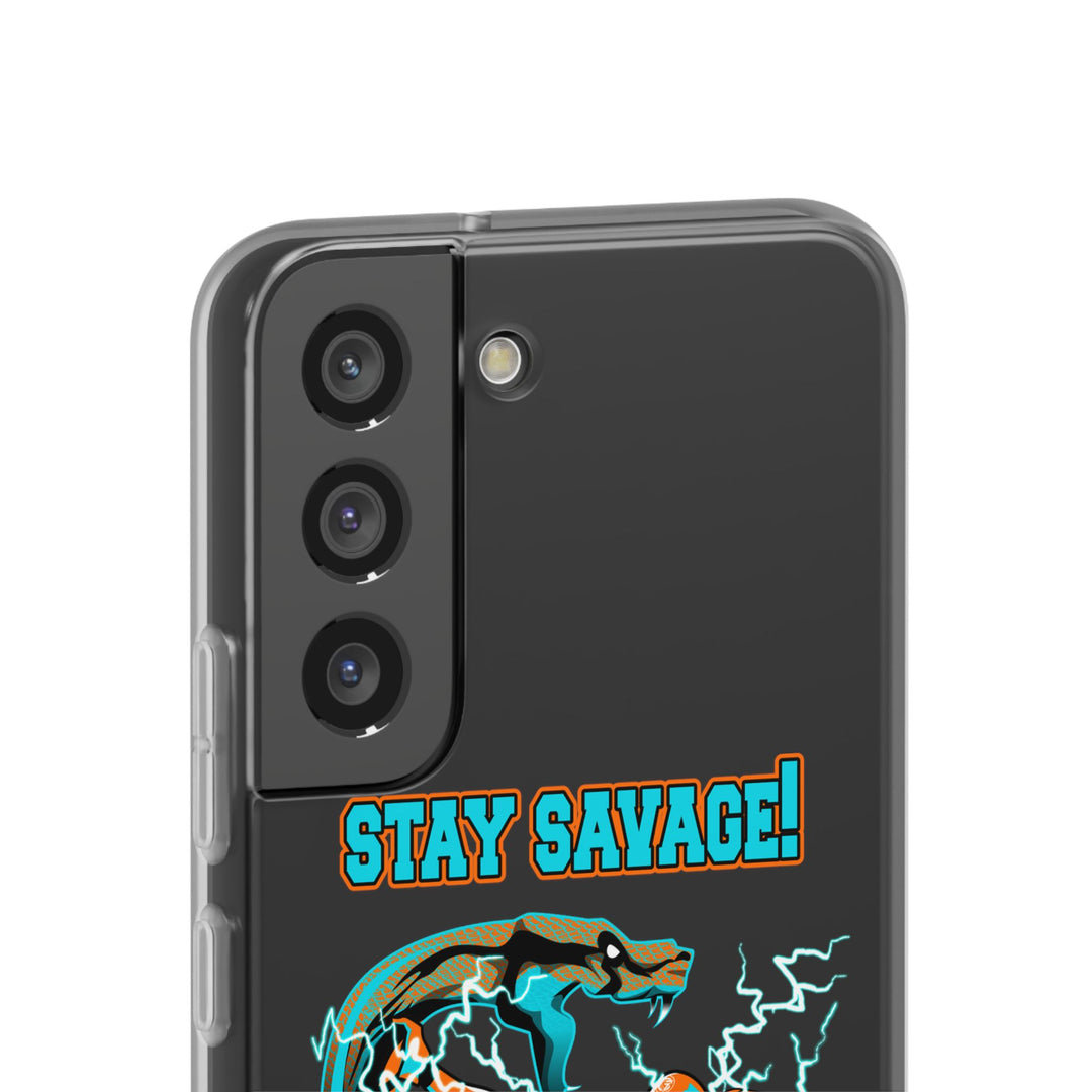 MAC VS SNAKE MIAMI COLORS AQUA ORANGE PHONE CASE /STAY SAVAGE