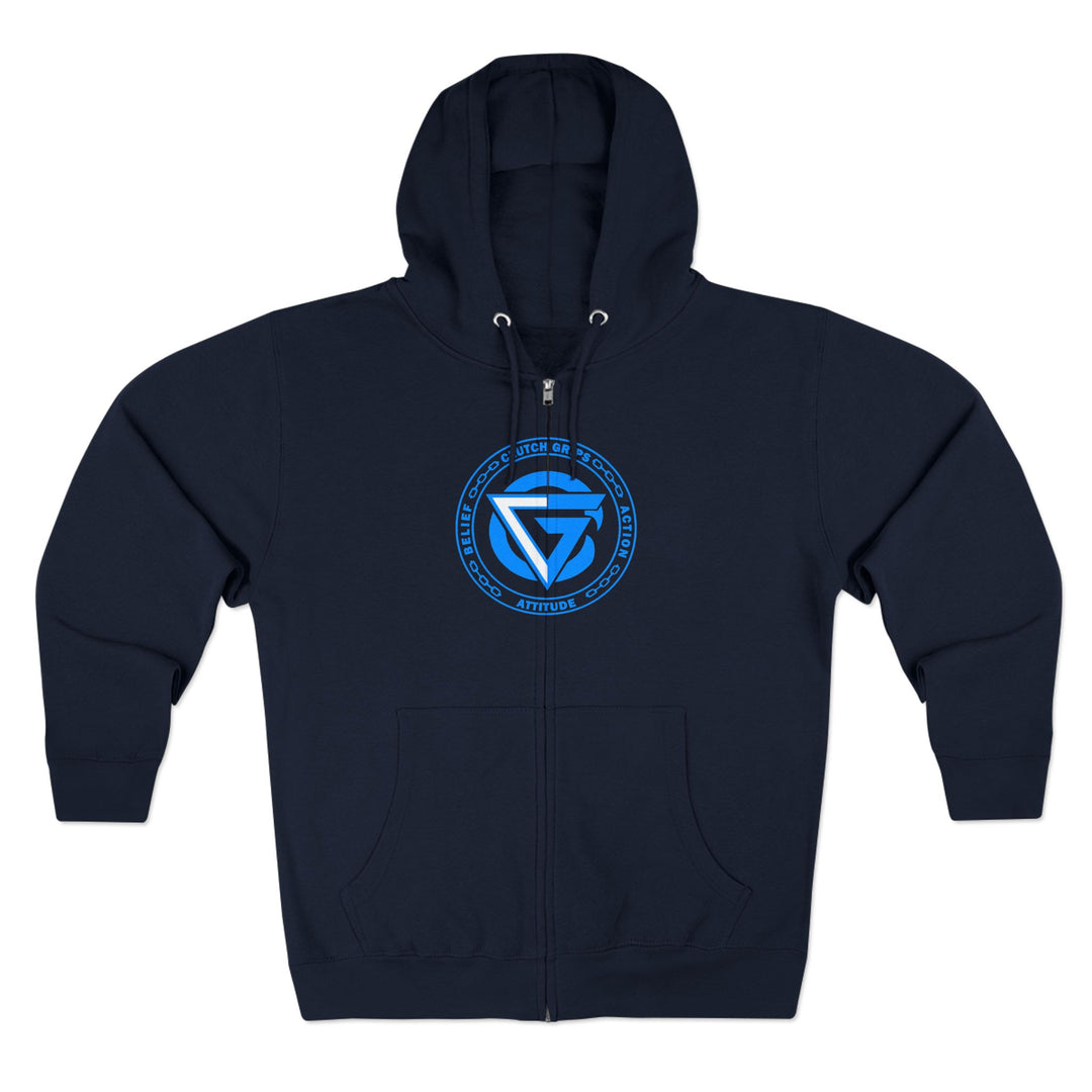 MAC SNAP DRAGON BLUE /LIFT OR DIE ZIP UP