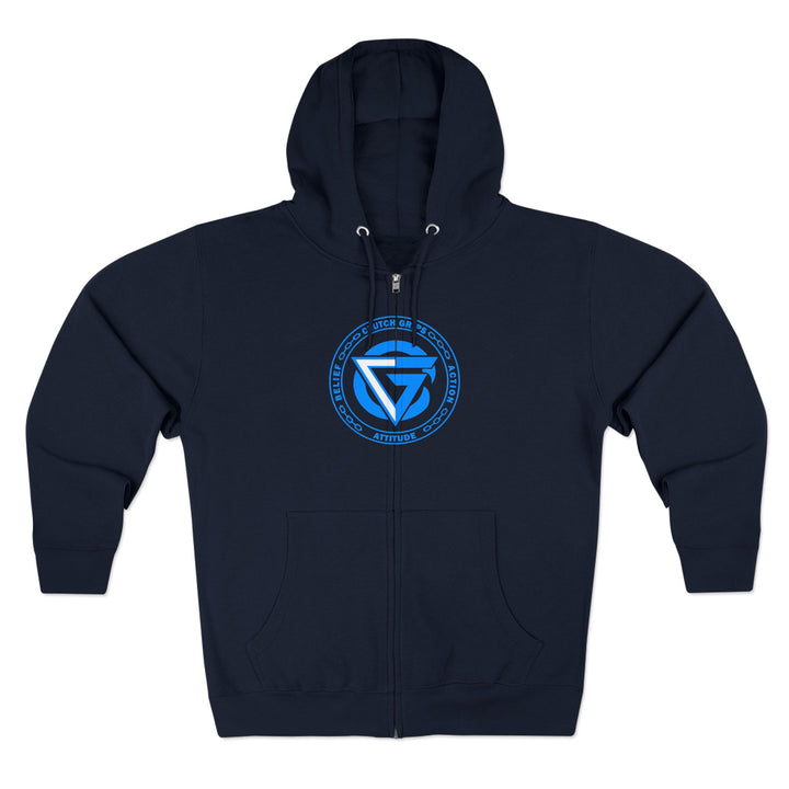 MAC SNAP DRAGON BLUE /LIFT OR DIE ZIP UP