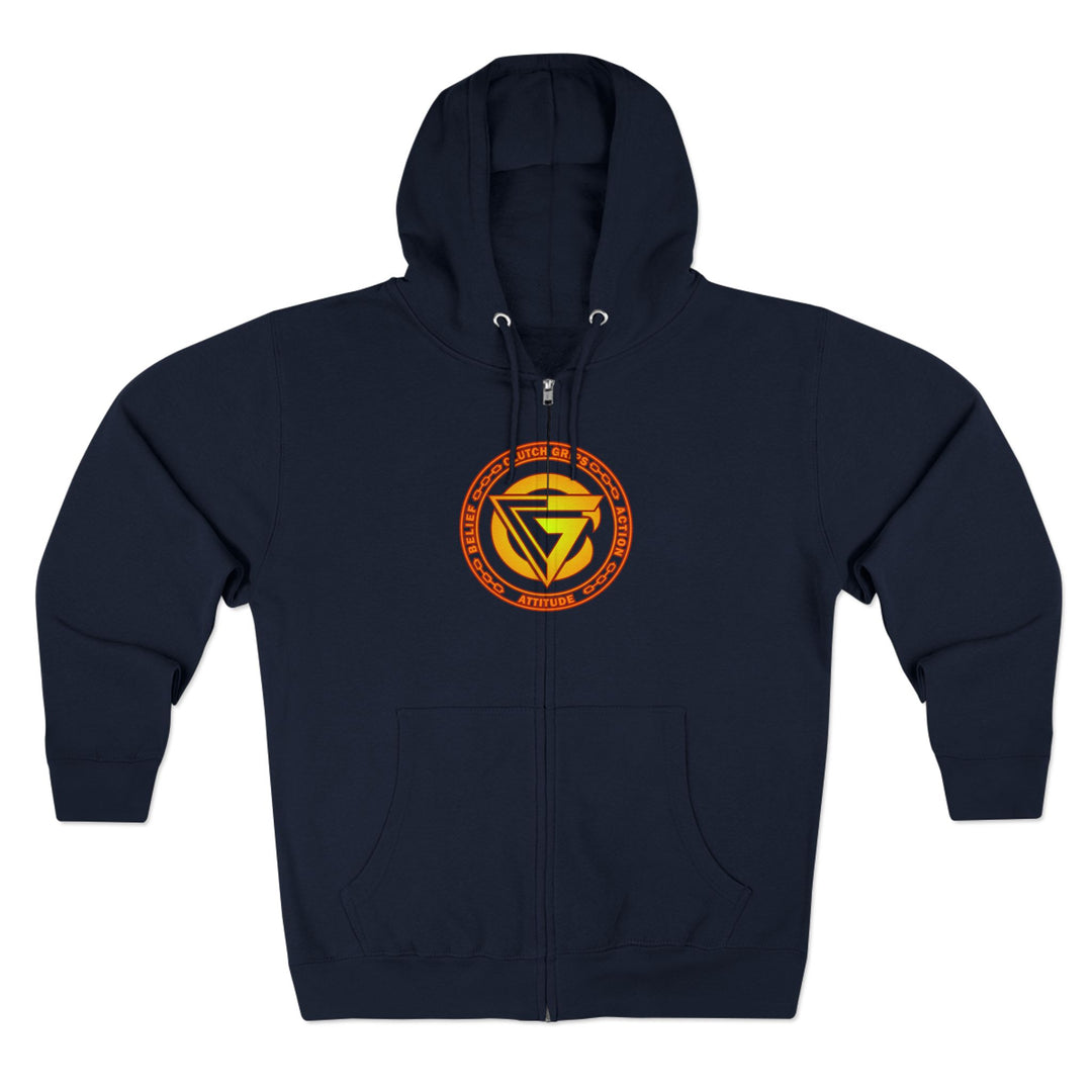 CG SKULL BANDIT ORANGE GOLD RED /I AM THE ONE ZIP UP