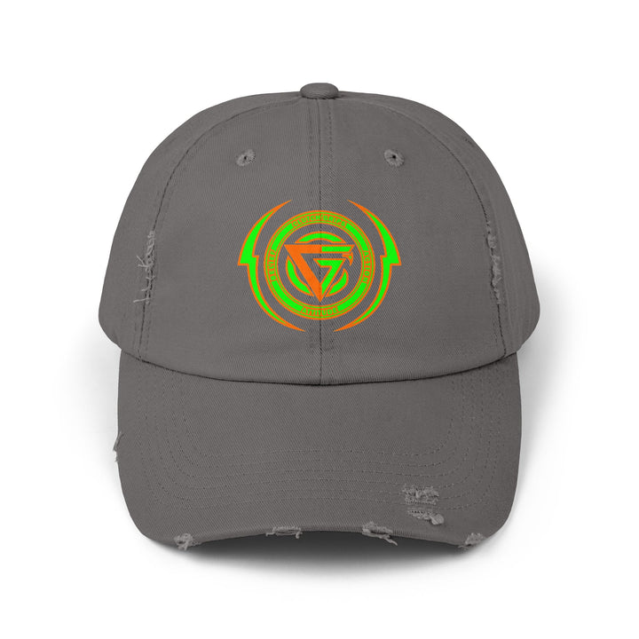CG LOGO LIGHTNING ARCHES HYPER ORANGE GREEN /BELIEF ATTITUDE ACTION CAP