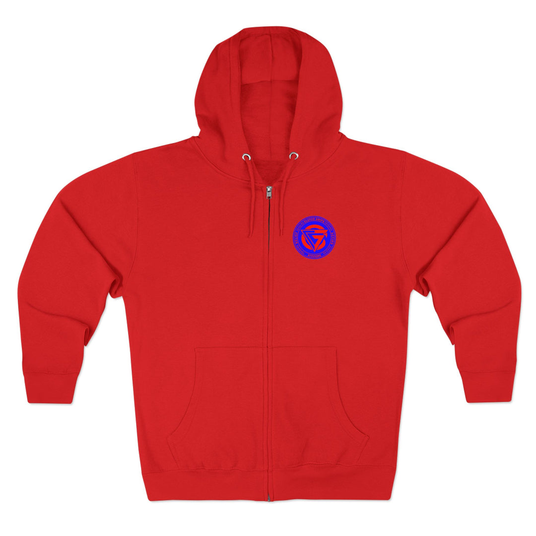 MAC SNAP RED BLUE/LIFT OR DIE ZIP UP