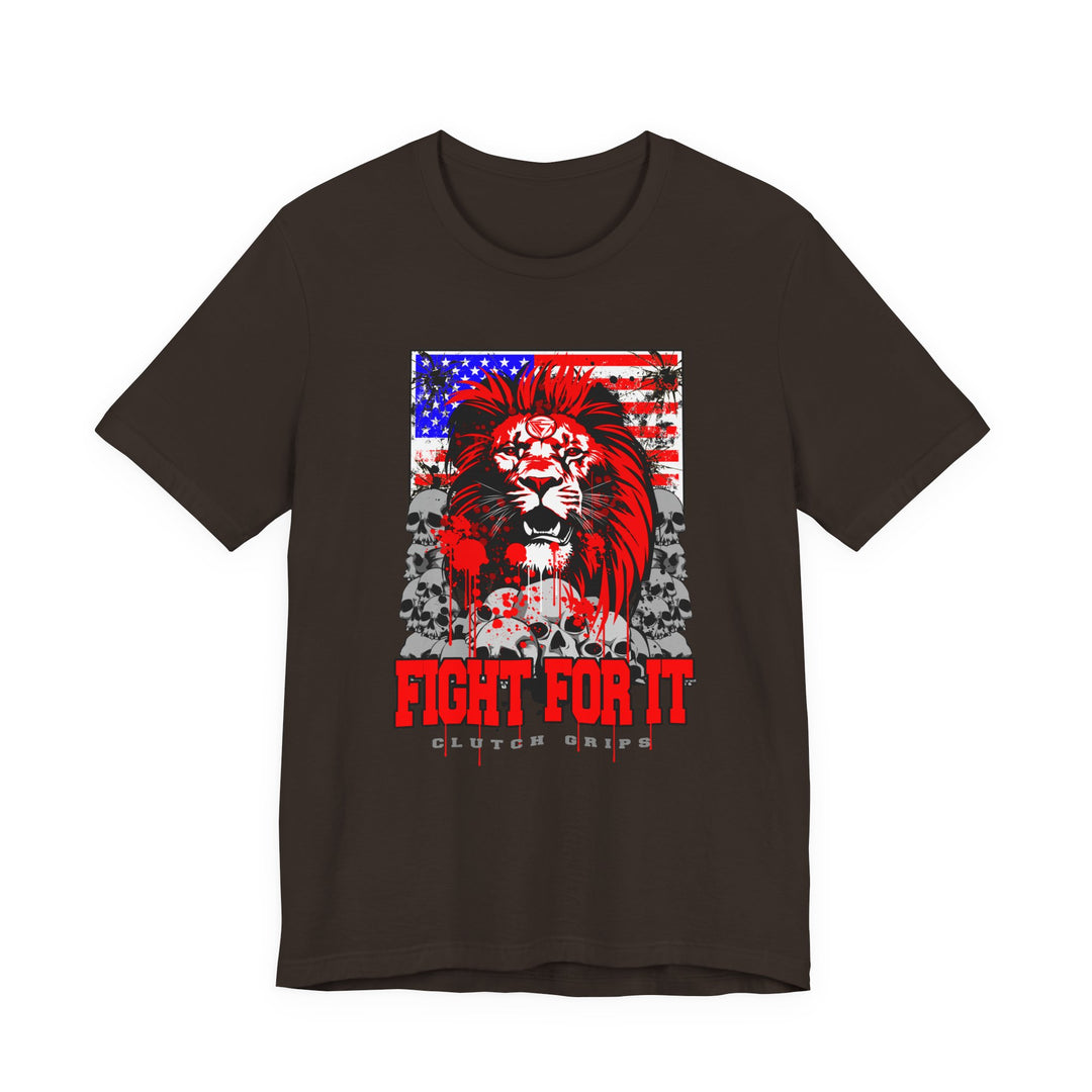 LIONHEART USA FLAG RED WHITE BLUE /FIGHT FOR IT