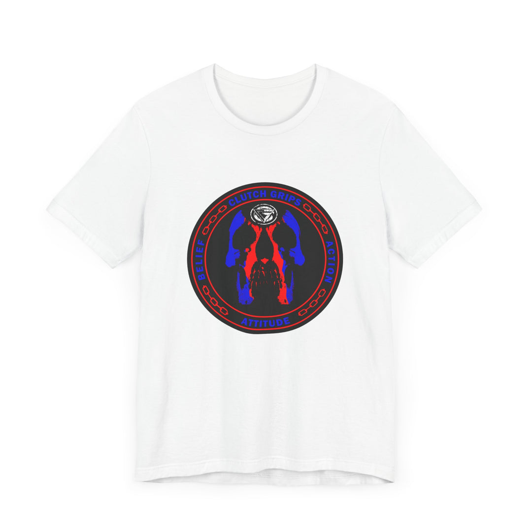 CG LOGO SKULL RED BLUE