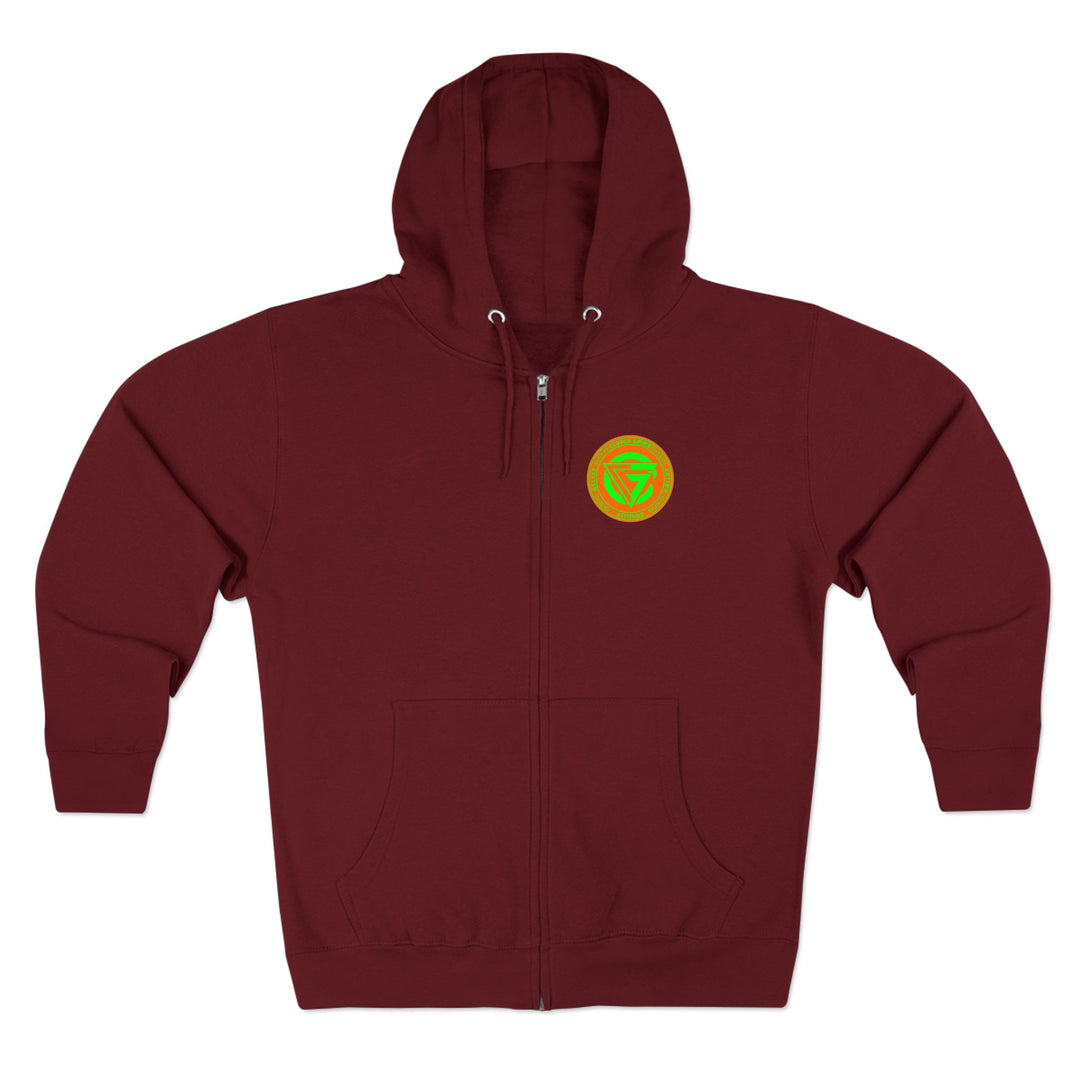 CG DRAGON BELL LIGHTNING ORANGE GREEN/BELEIF ATTITUDE ACTION ZIP UP