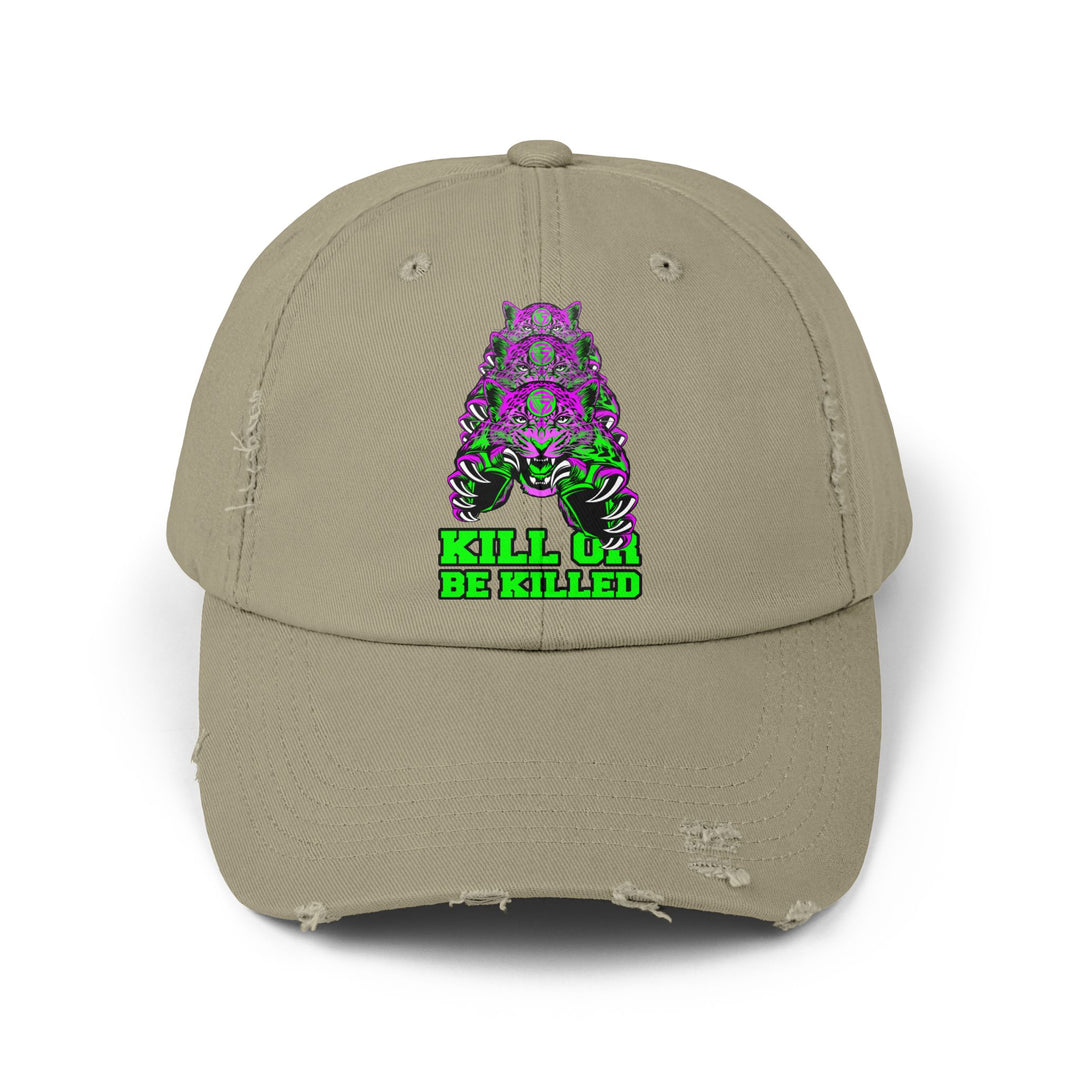 CG LEAPOARD PURPLE GREEN /KILL OR BE KILLED CAP
