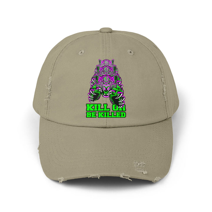 CG LEAPOARD PURPLE GREEN /KILL OR BE KILLED CAP