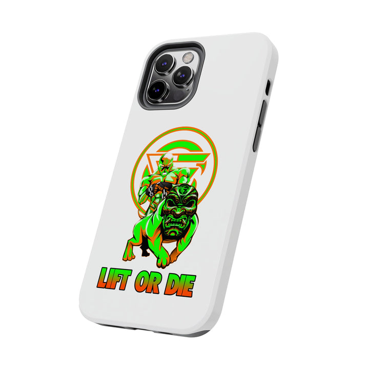 ANGRY DOG ORANGE GREEN PHONE CASE /LIFT OR DIE