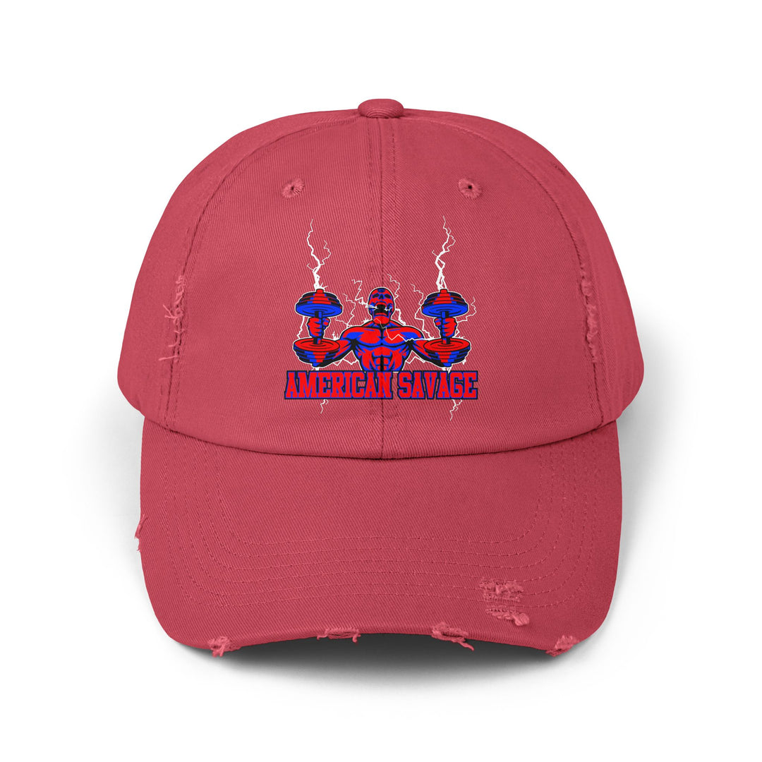RIDE THE LIGHTNING HYPER RED BLUE /AMERICAN SAVAGE CAP