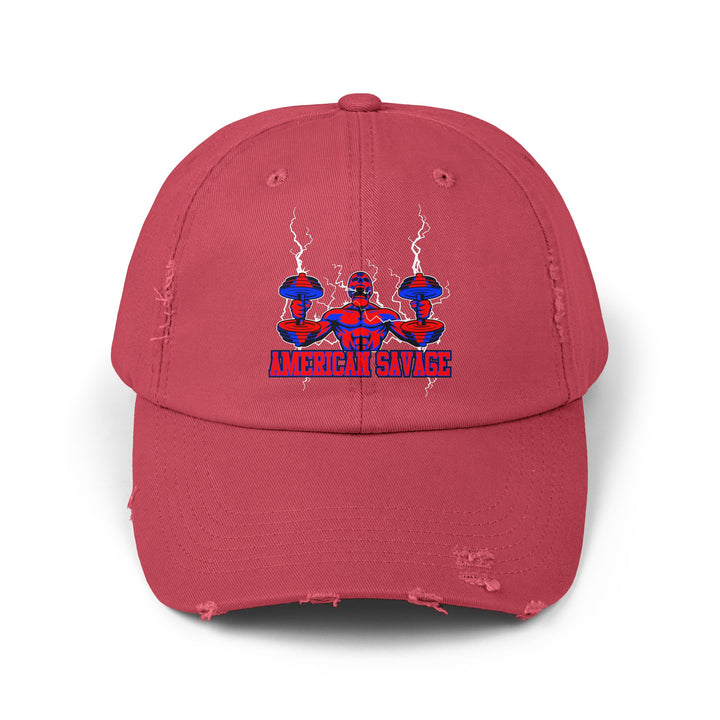 RIDE THE LIGHTNING HYPER RED BLUE /AMERICAN SAVAGE CAP