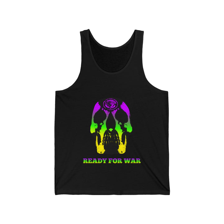 SKULLATOR TANK YELLOW GREEN PURPLE /READY FOR WAR