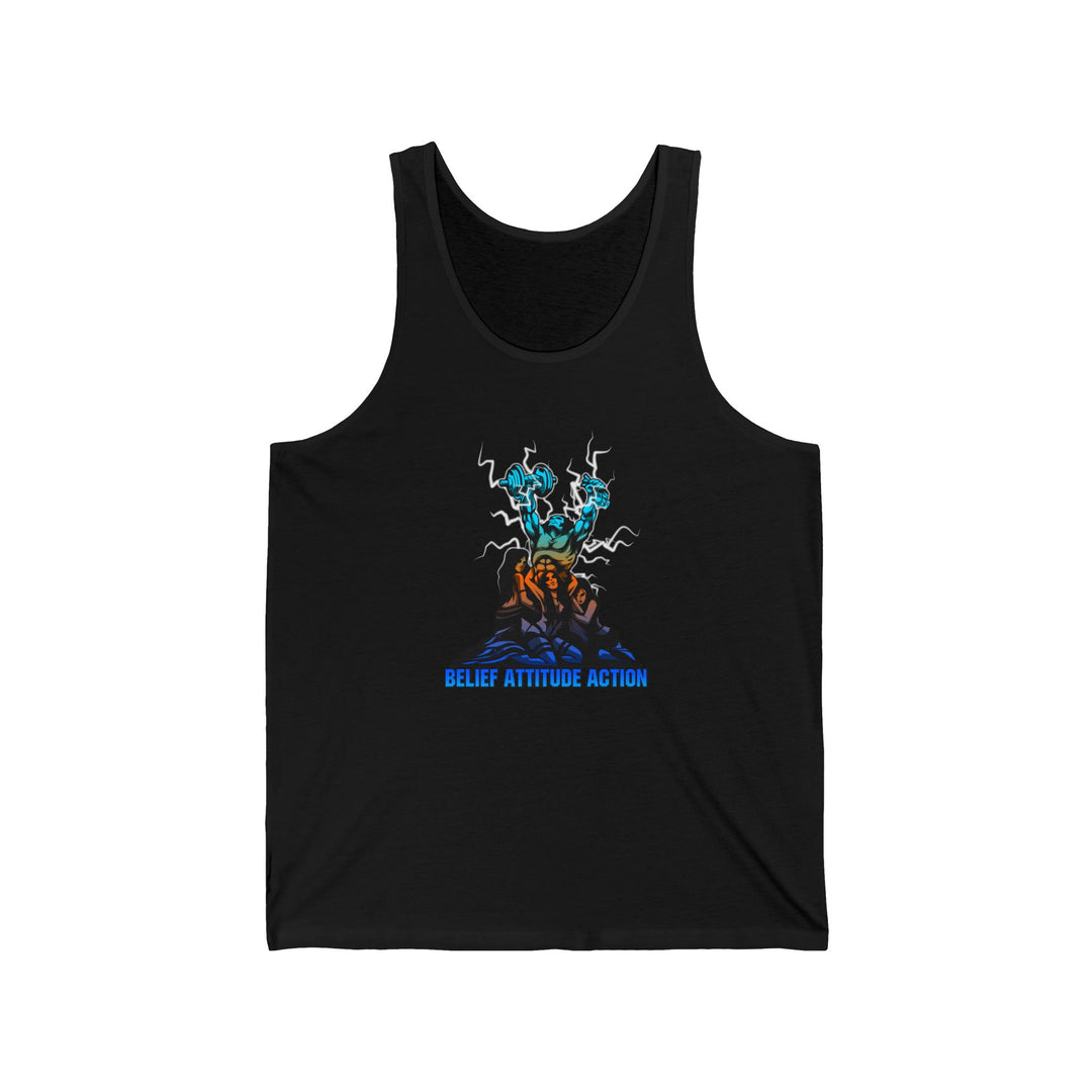 CG CONFIDENCE MAN   BLUE ORANGE AQUA FADE /BELIEF ATTITUDE ACTION