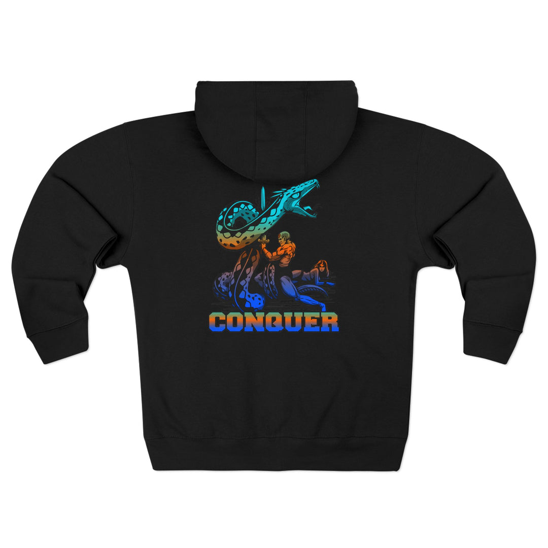 CG SERPENT SLAYER BLUE ORANGE AQUA  /CONQUER ZIP UP