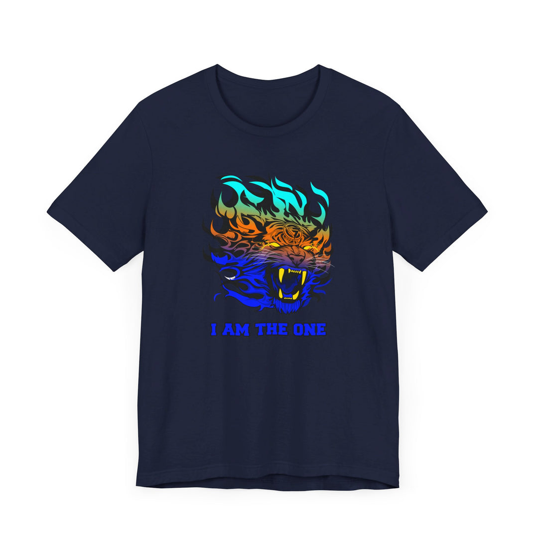 TIGER FLAME BLUE ORANGE AQUA FADE/I AM THE ONE
