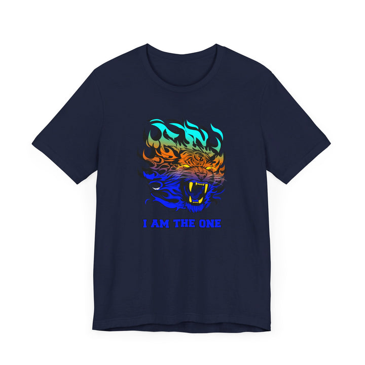 TIGER FLAME BLUE ORANGE AQUA FADE/I AM THE ONE