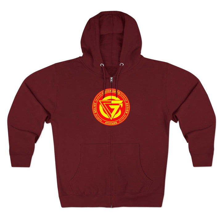 CG SAMURAI MASK ORANGE GOLD /CLUTCHGRIPS ZIP UP