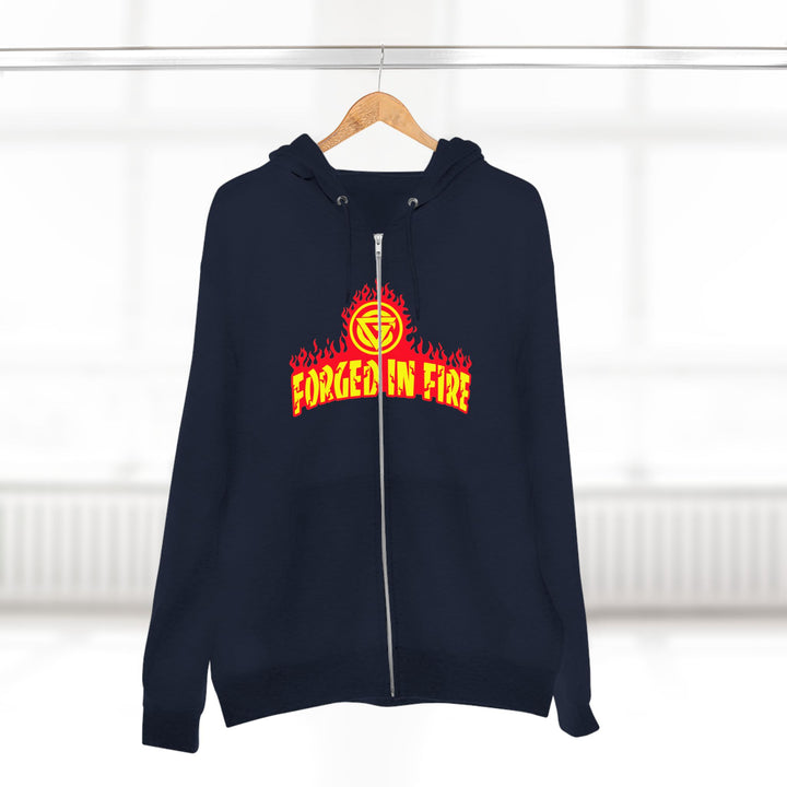 CG DBL SKULL BELL RED GOLD/READY FOR WAR ZIP UP