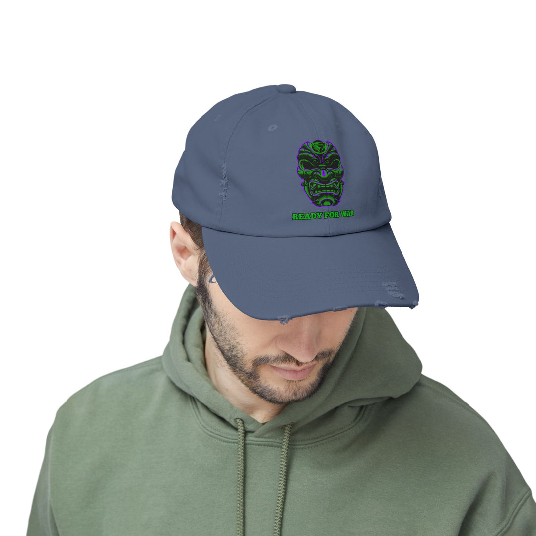 CG SAMURAI MASK PURPLE GREEN /READY FOR WAR CAP