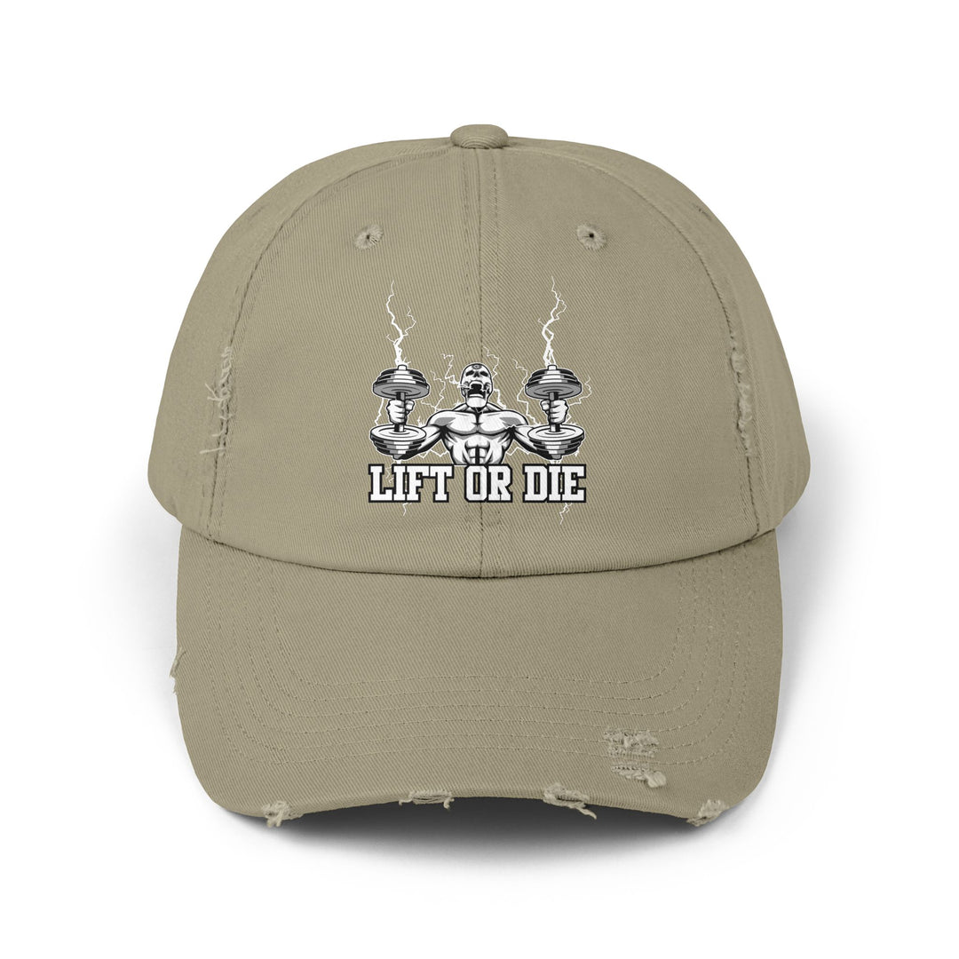 RIDE THE LIGHTNING WHITE/LIFT OR DIE CAP