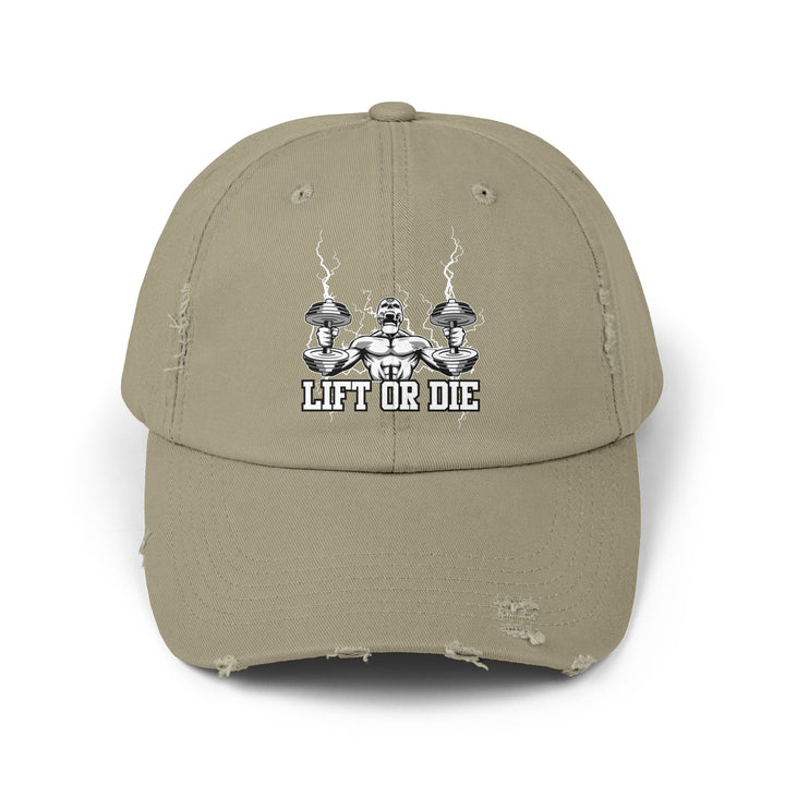 RIDE THE LIGHTNING WHITE/LIFT OR DIE CAP