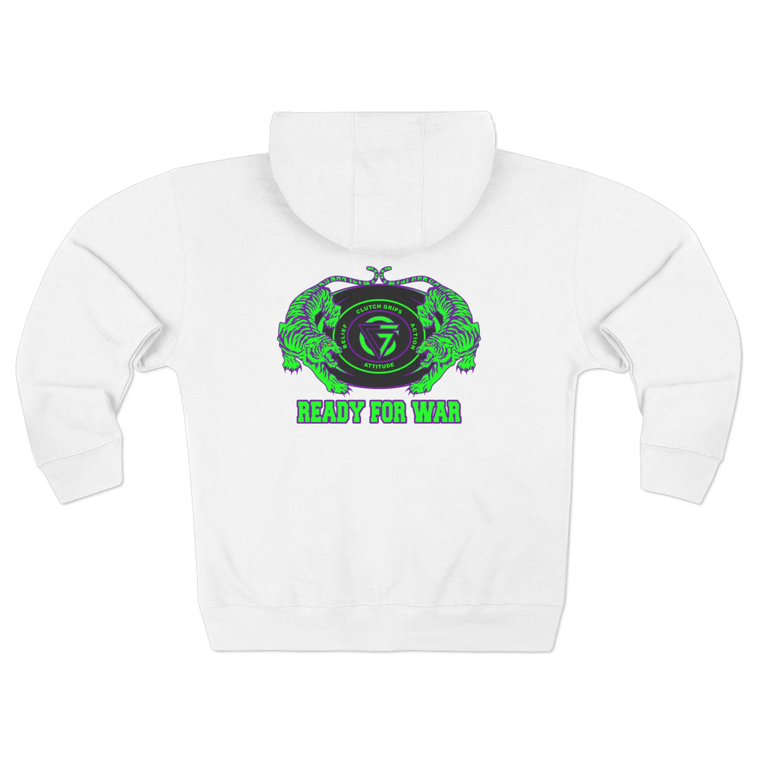 CG TIGER VS TIGER PURPLE GREEN /READY FOR WAR ZIP UP