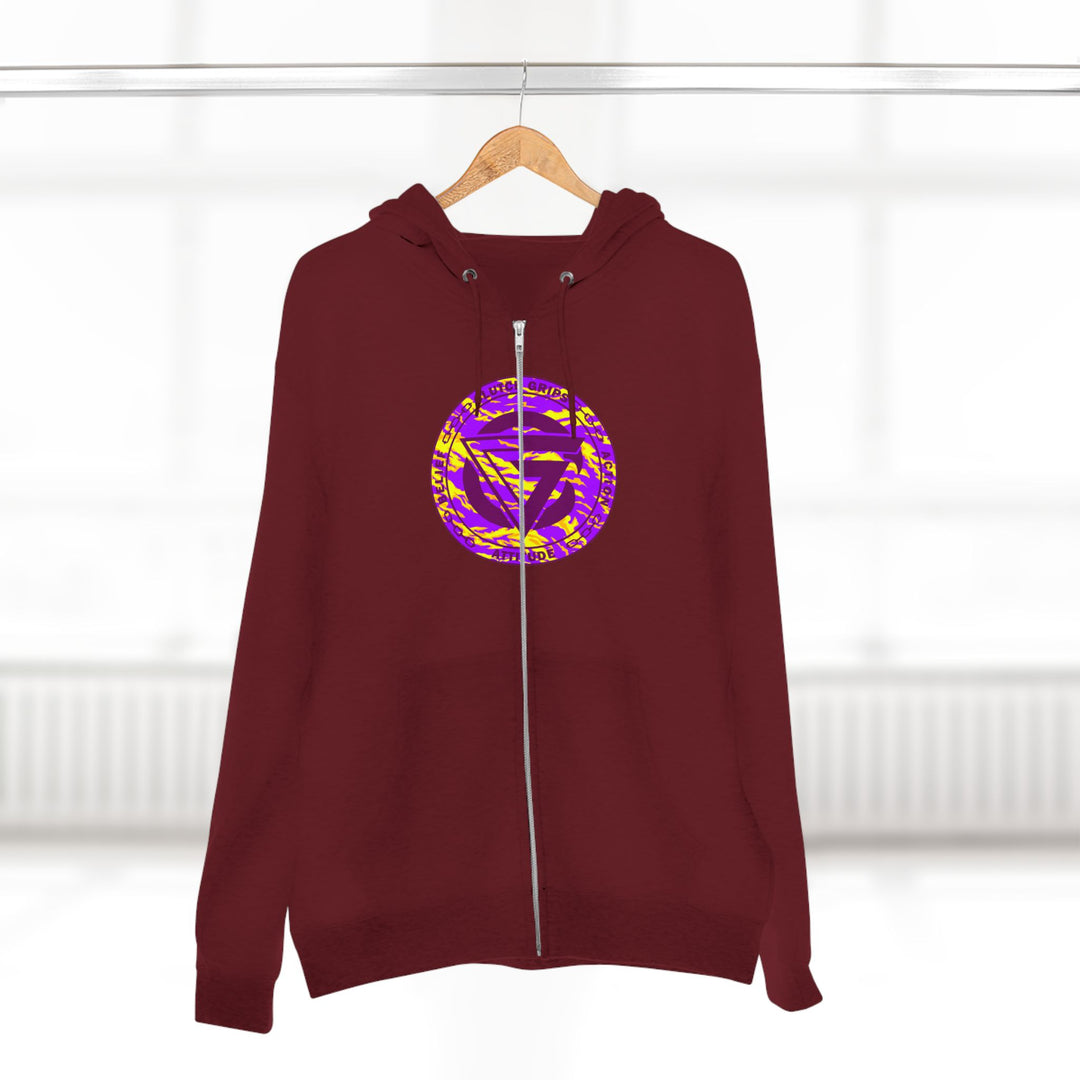 CG MAC JUMP PURPLE GOLD /STAY SAVAGE ZIP UP