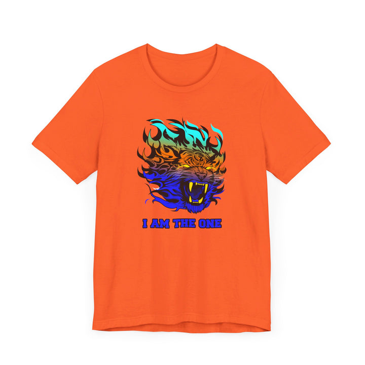 TIGER FLAME BLUE ORANGE AQUA FADE/I AM THE ONE