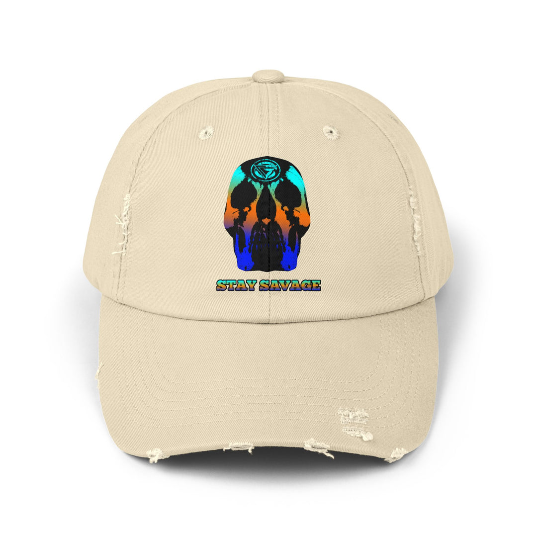 CG SKULL BLUE ORANGE AQUA FADE /STAY SAVAGE CAP