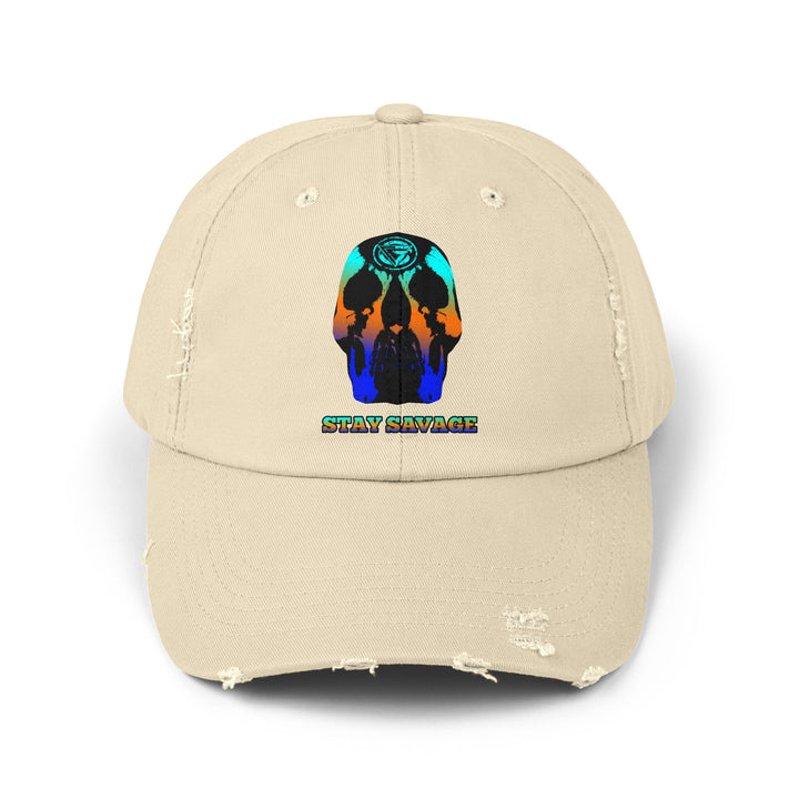 CG SKULL BLUE ORANGE AQUA FADE /STAY SAVAGE CAP