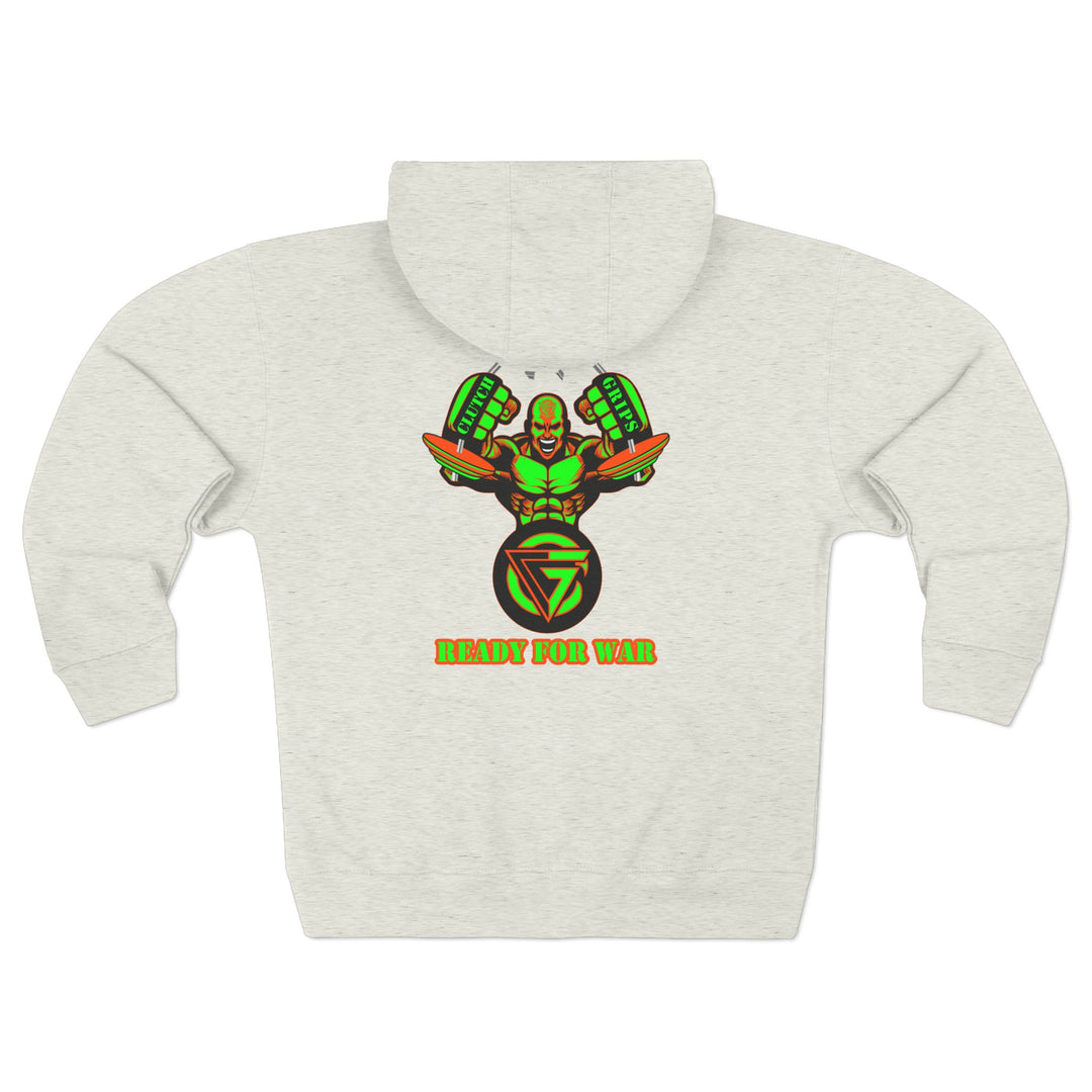 MAC SNAP GREEN ORANGE /READY FOR WAR ZIP UP