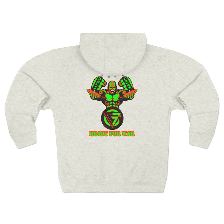 MAC SNAP GREEN ORANGE /READY FOR WAR ZIP UP