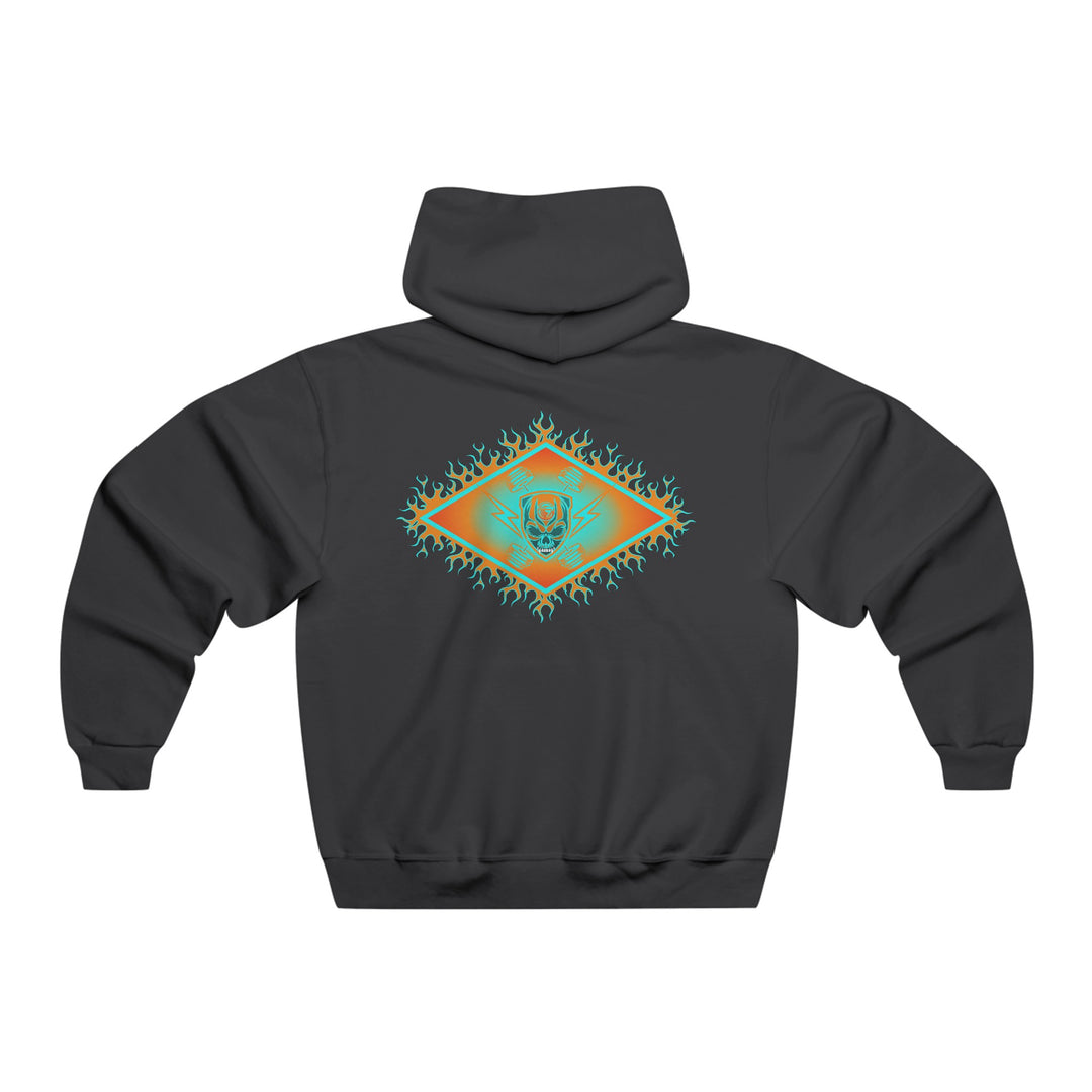 DIAMOND SKULL LIGHTNING ORANGE/AQUA