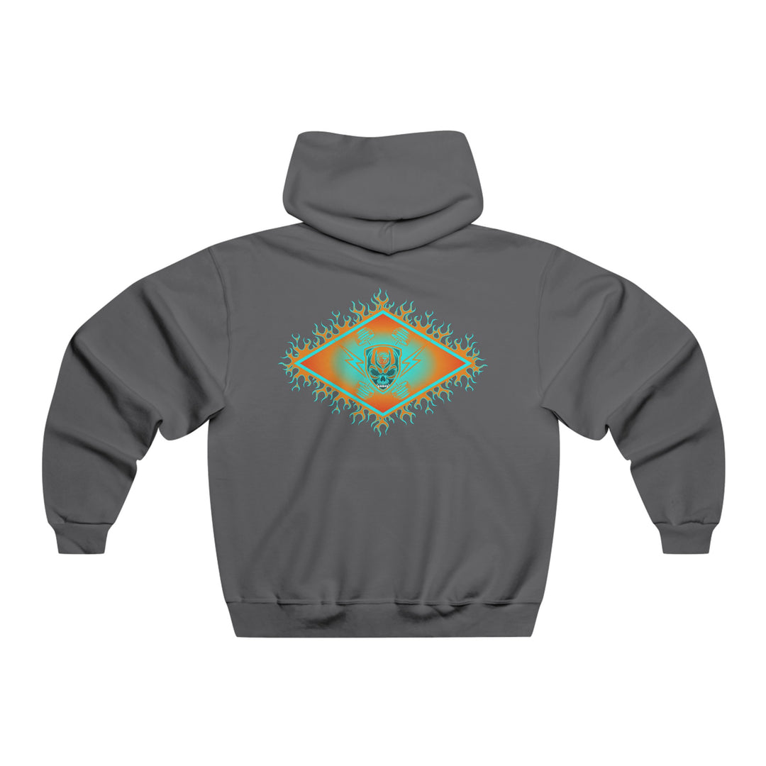 DIAMOND SKULL LIGHTNING ORANGE/AQUA