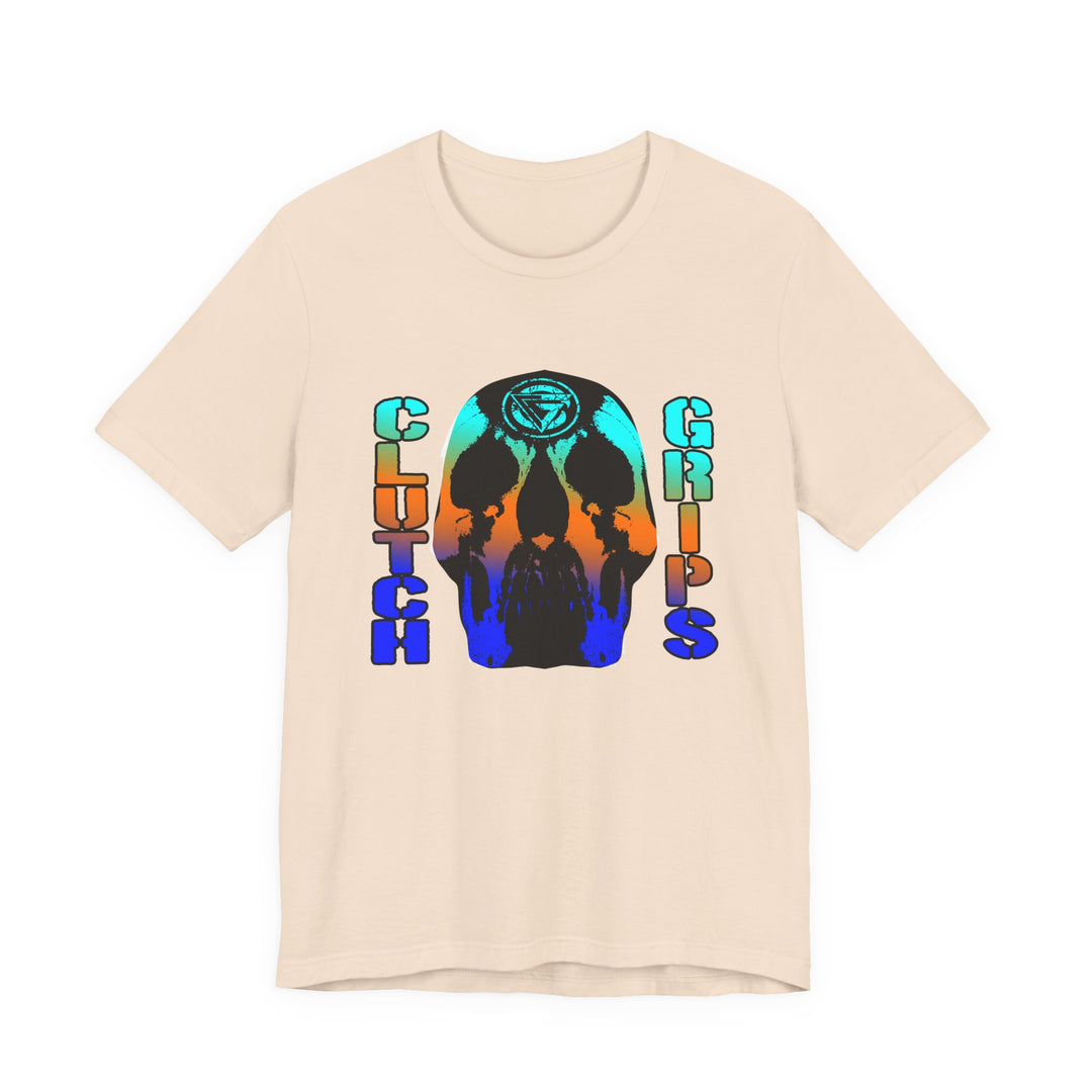 SKULLATOR BLUE ORANGE AQUA FADE/CLUTCHGRIPS