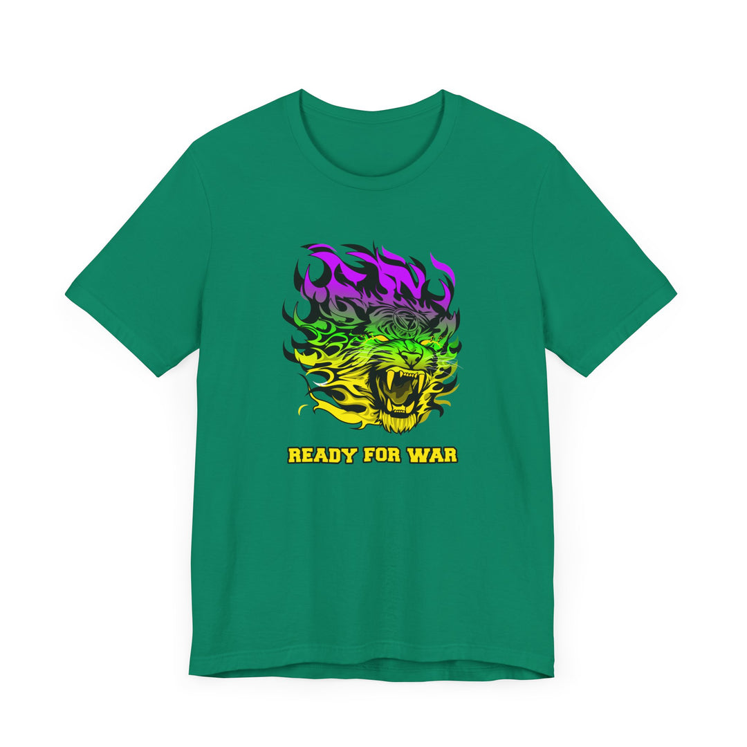 TIGER FLAME YELLOW GREEN PURPLE FADE/READY FOR WAR