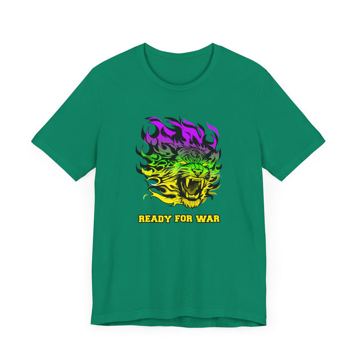 TIGER FLAME YELLOW GREEN PURPLE FADE/READY FOR WAR