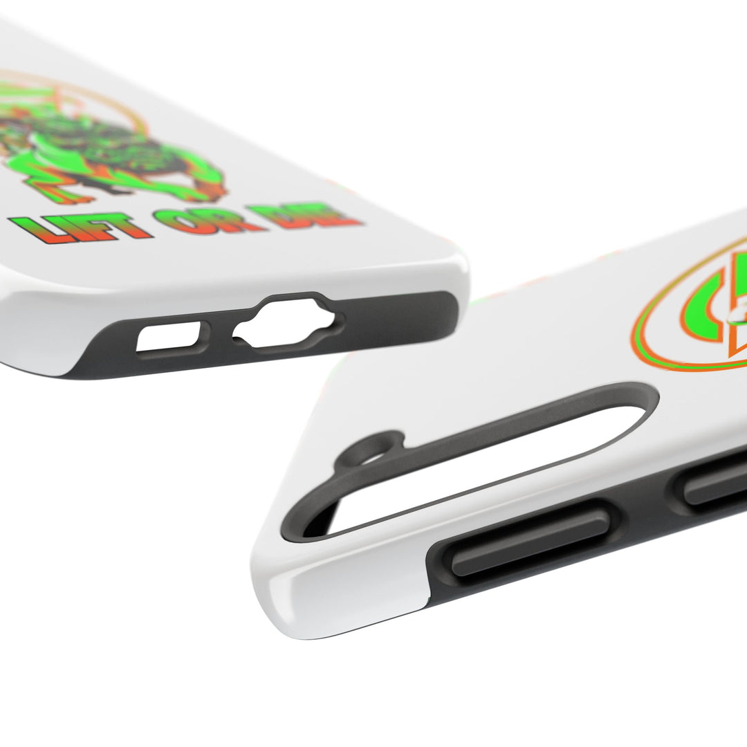 ANGRY DOG ORANGE GREEN PHONE CASE /LIFT OR DIE