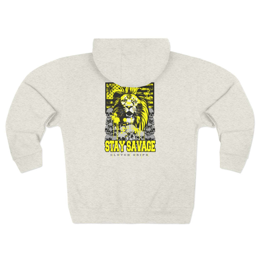 LIONHEART YELLOW BLACK /STAY SAVAGE ZIP UP