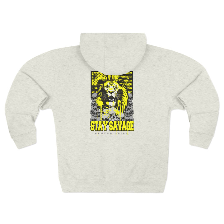 LIONHEART YELLOW BLACK /STAY SAVAGE ZIP UP