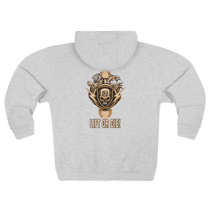 CG SGL SKULL BELL DESRT SAND/LIFT OR DIE ZIP UP