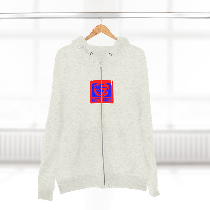 ENTER THE MAC HYPER RED BLUE /LIFT OR DIE ZIP UP