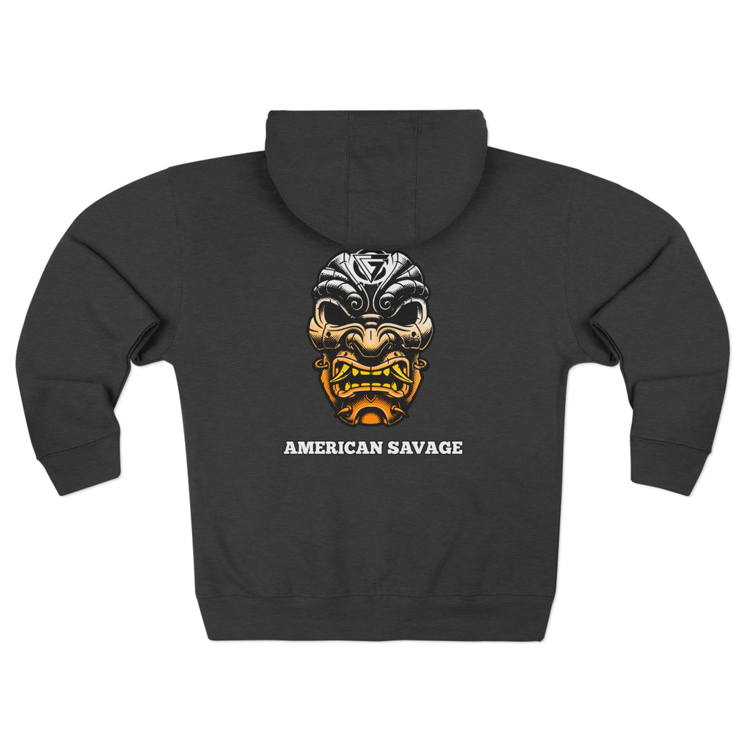 SAMURAI MAC ORANGE WHITE/AMERICAN SAVAGE ZIP UP