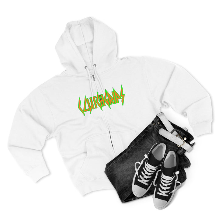 CG ANGRY DOG ORANGE GREEN /LIFT OR DIE ZIP UP