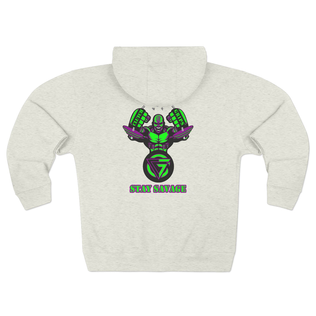 MAC SNAP PURPLE GREEN /STAY SAVAGE ZIP UP