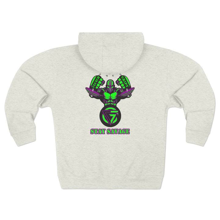 MAC SNAP PURPLE GREEN /STAY SAVAGE ZIP UP