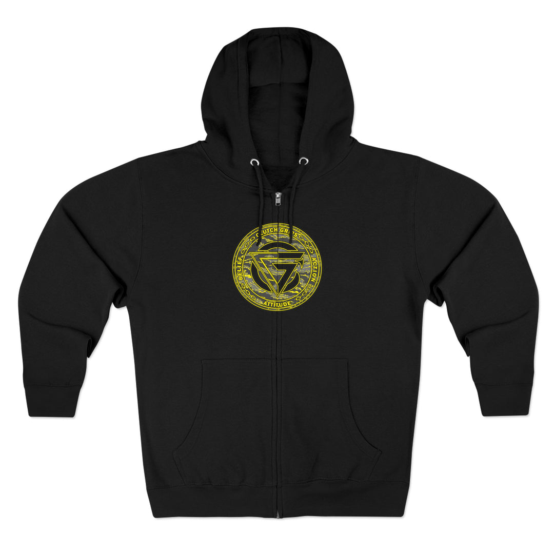 CG ANGRY DOG CAMO YELLOW/LIFT OR DIE ZIP UP